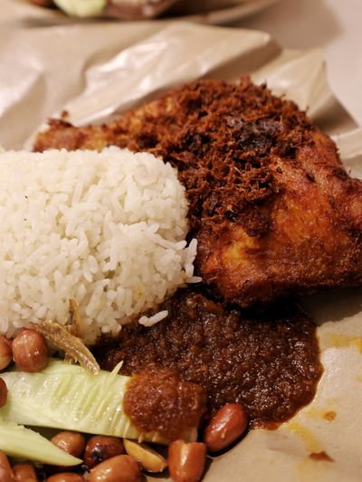 Nasi lemak with fried chicken and sambal — Jess Chen on Pexels