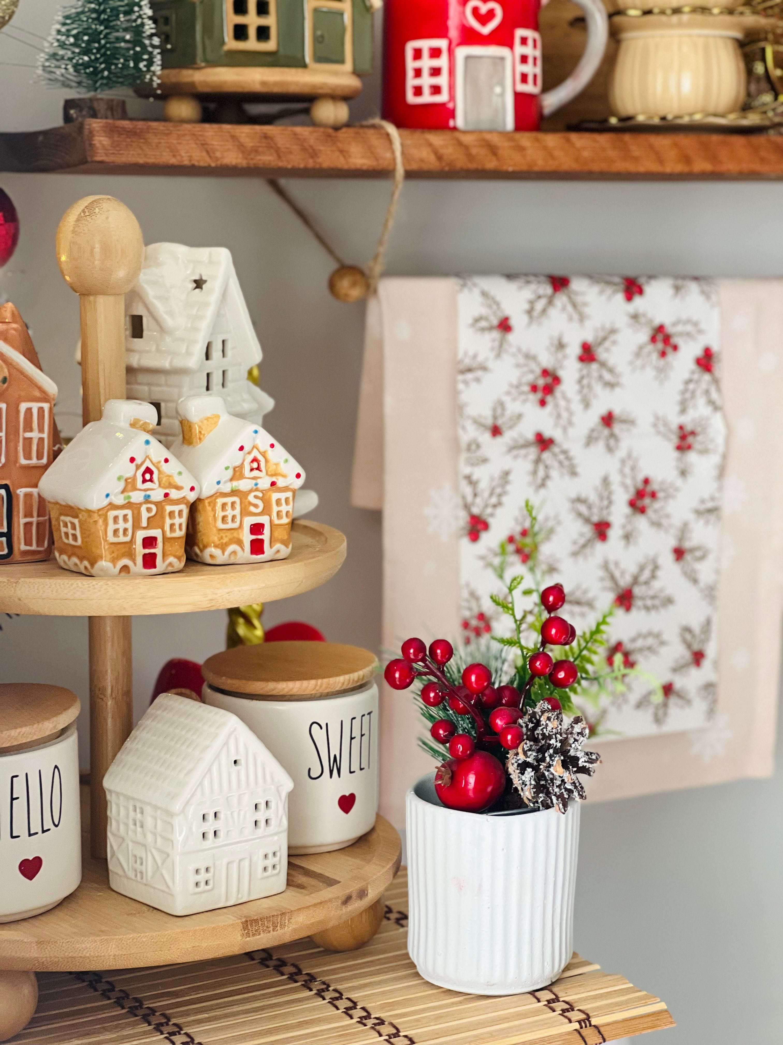 Picture of Festive Christmas Decor with Miniature Houses · Free Stock Photo