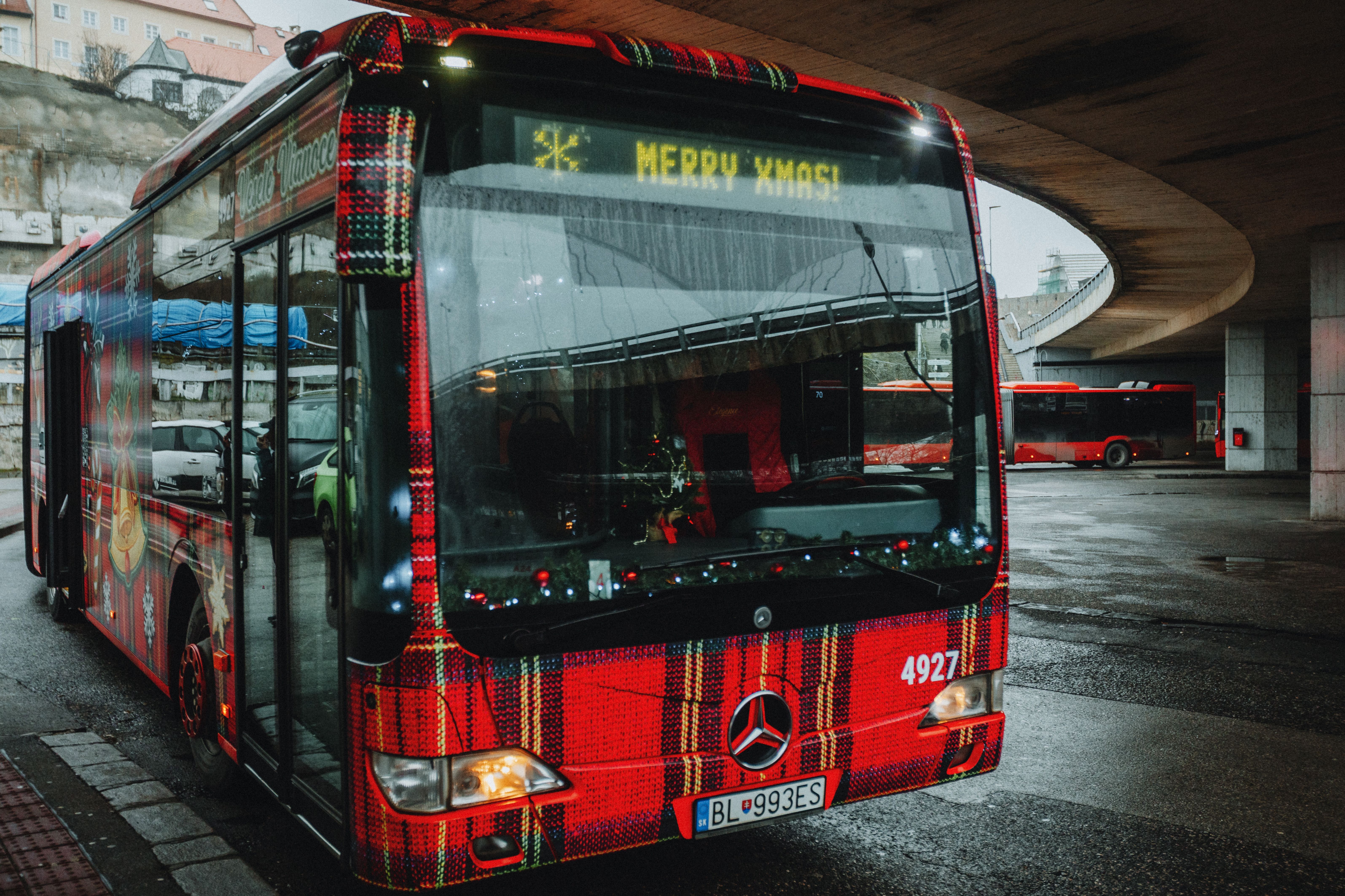 Prague Airport Express bus at Václav Havel Airport