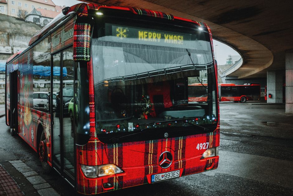 Prague Airport Express bus at Václav Havel Airport