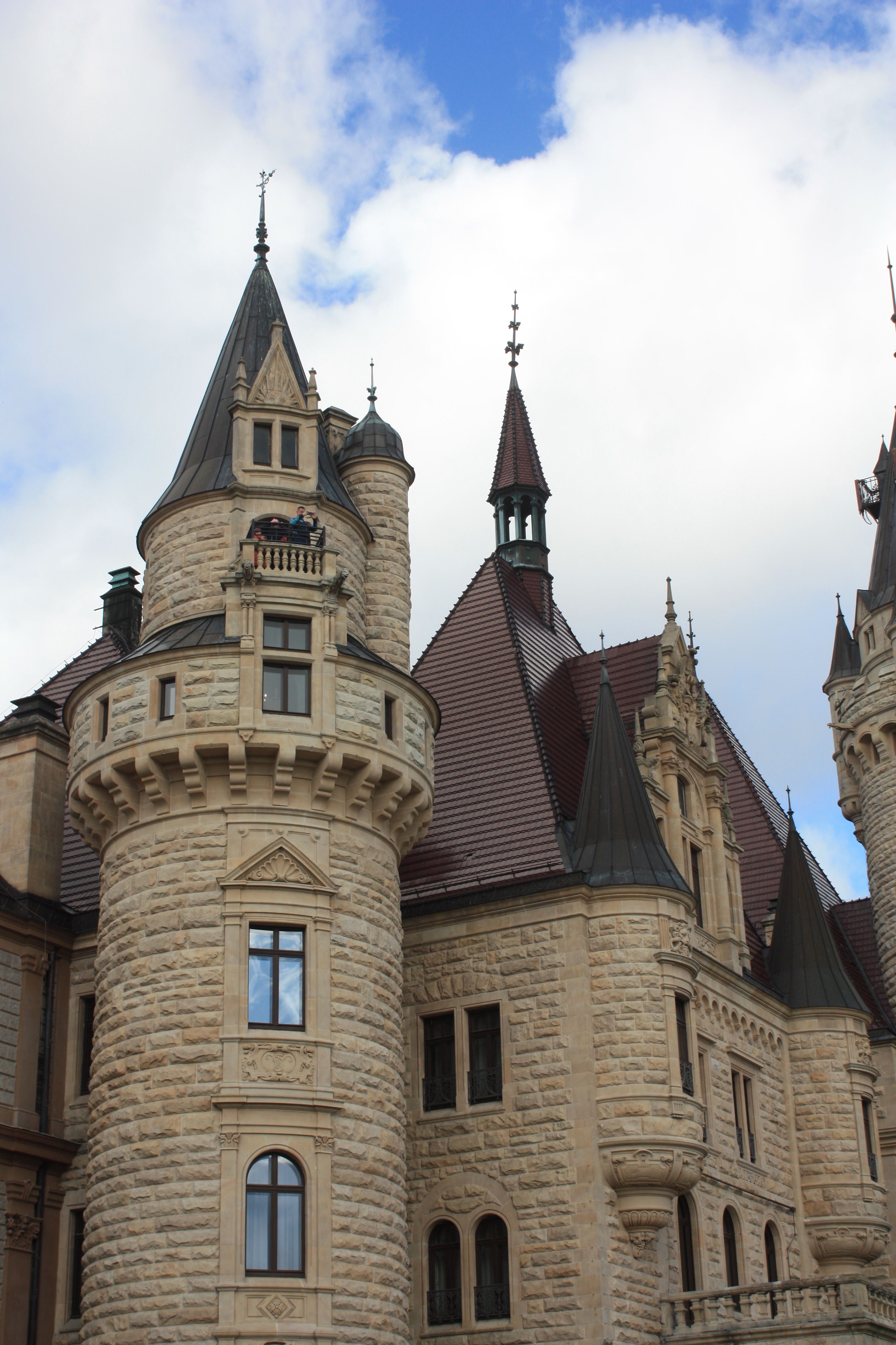 Gothic Renaissance Castle Towers Against Blue Sky · Free Stock Photo