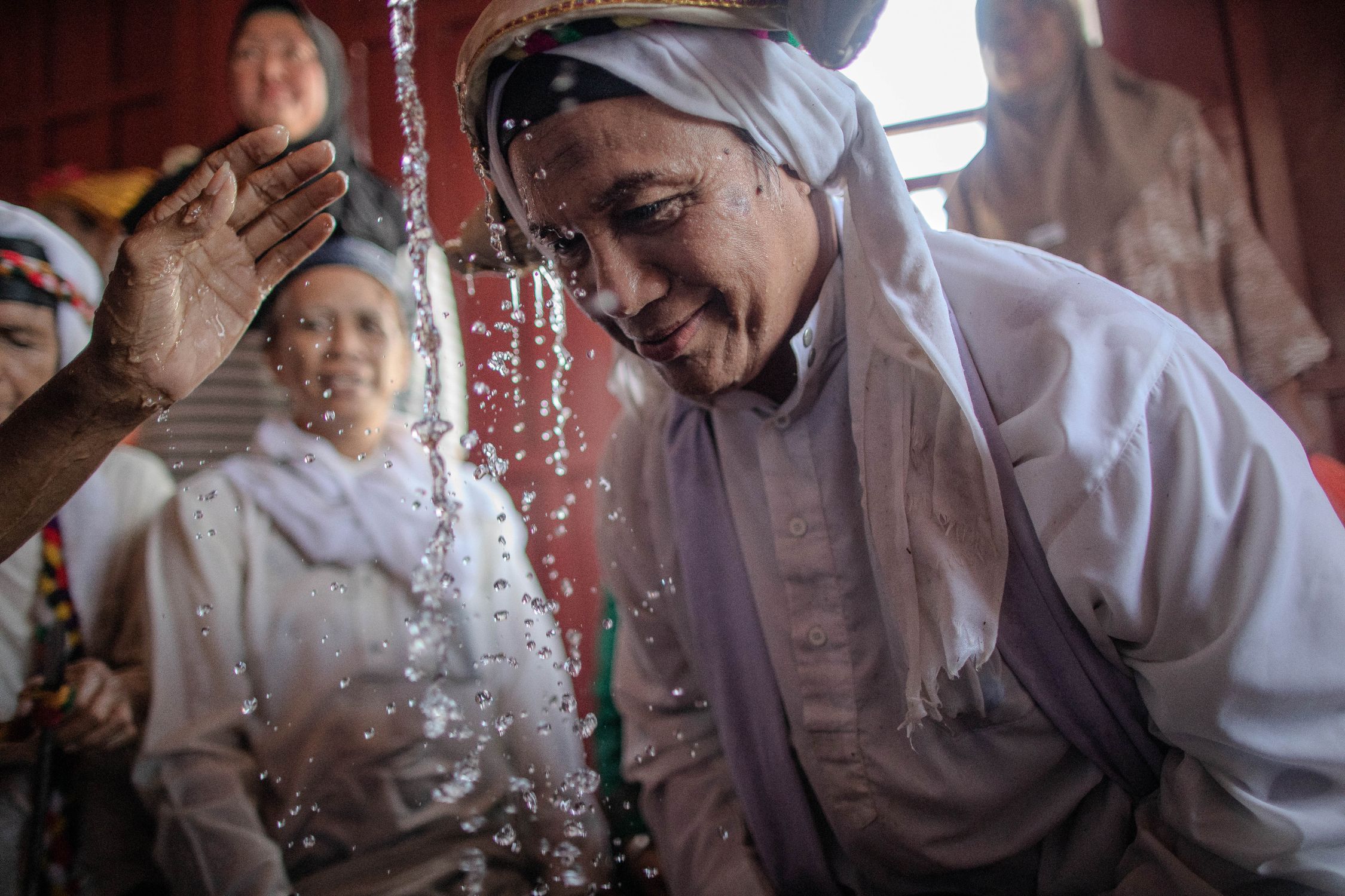 Traditional Water Ritual Ceremony Indoors · Free Stock Photo