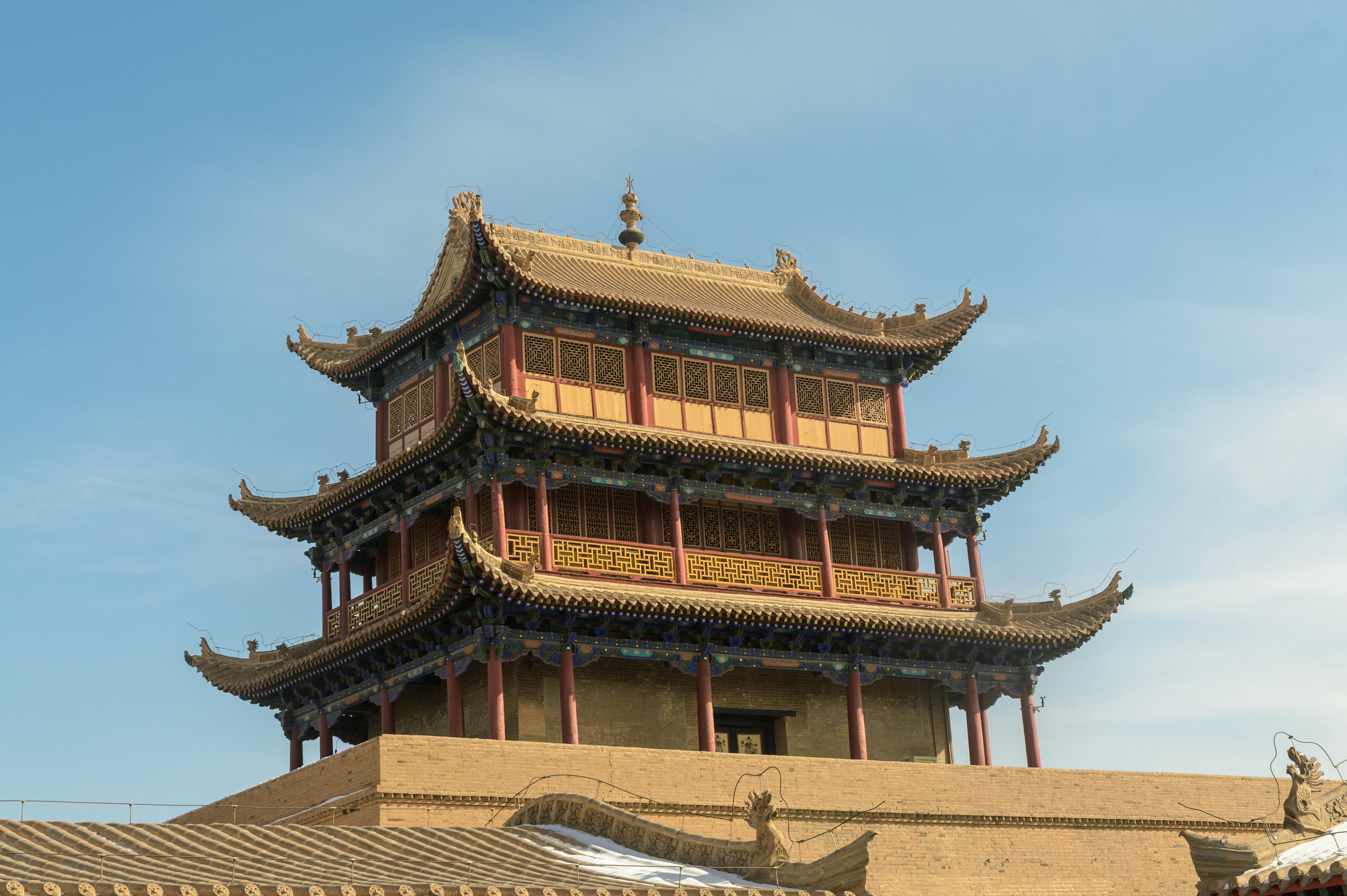Majestic Jiayuguan Fortress in Gansu, China