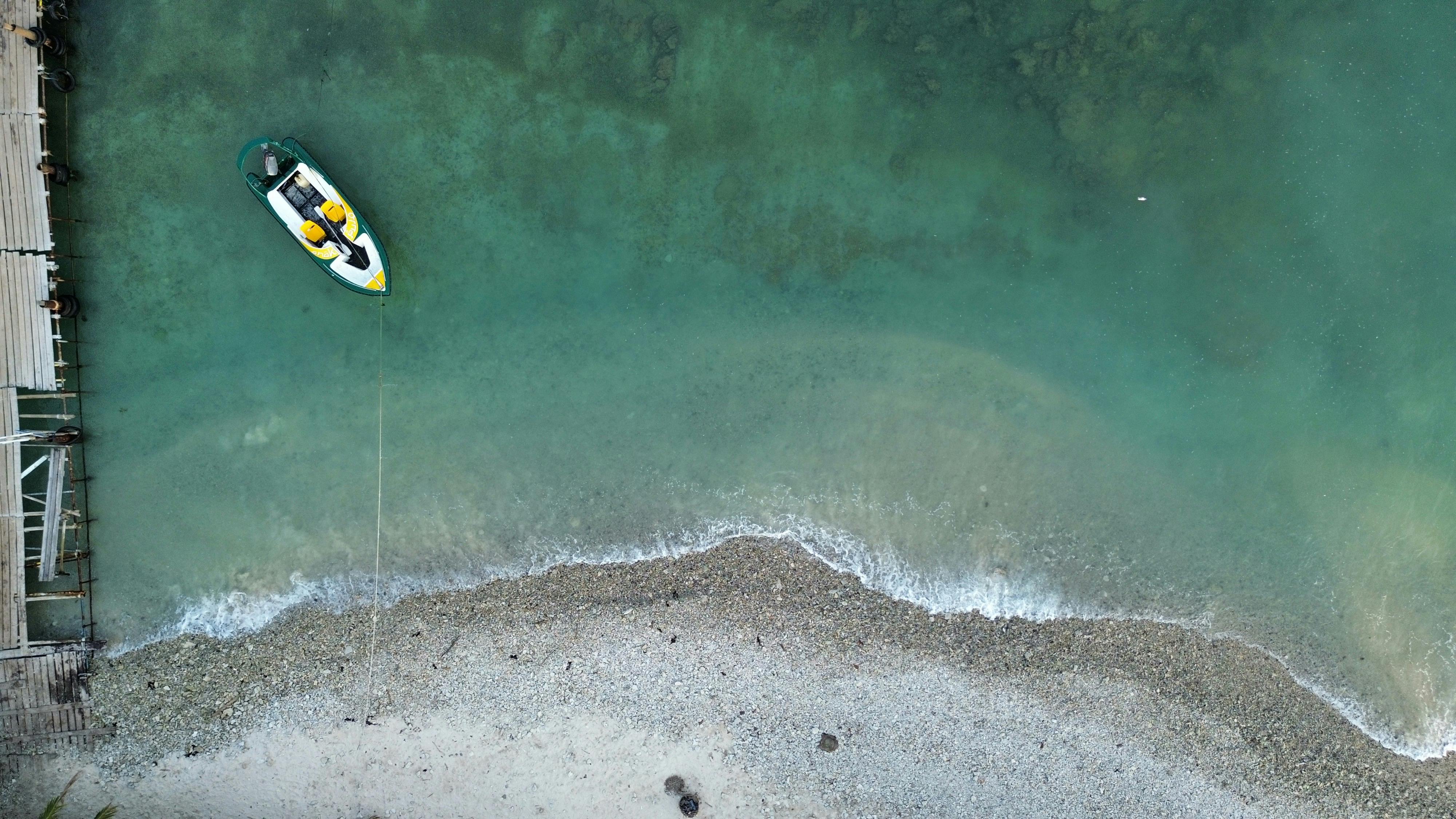 Vue aérienne du lagon de Mayotte