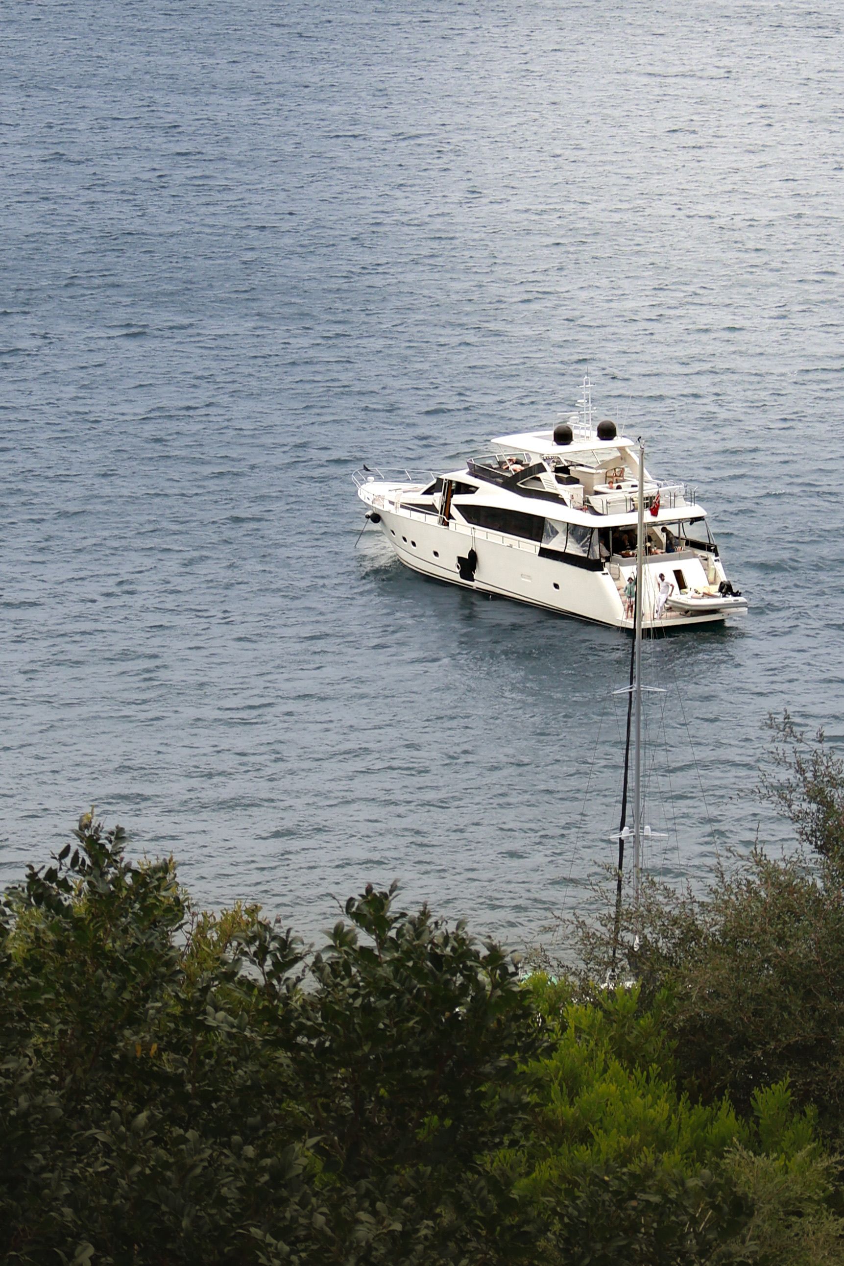 Luxury Yacht Anchored in Serene Waters
