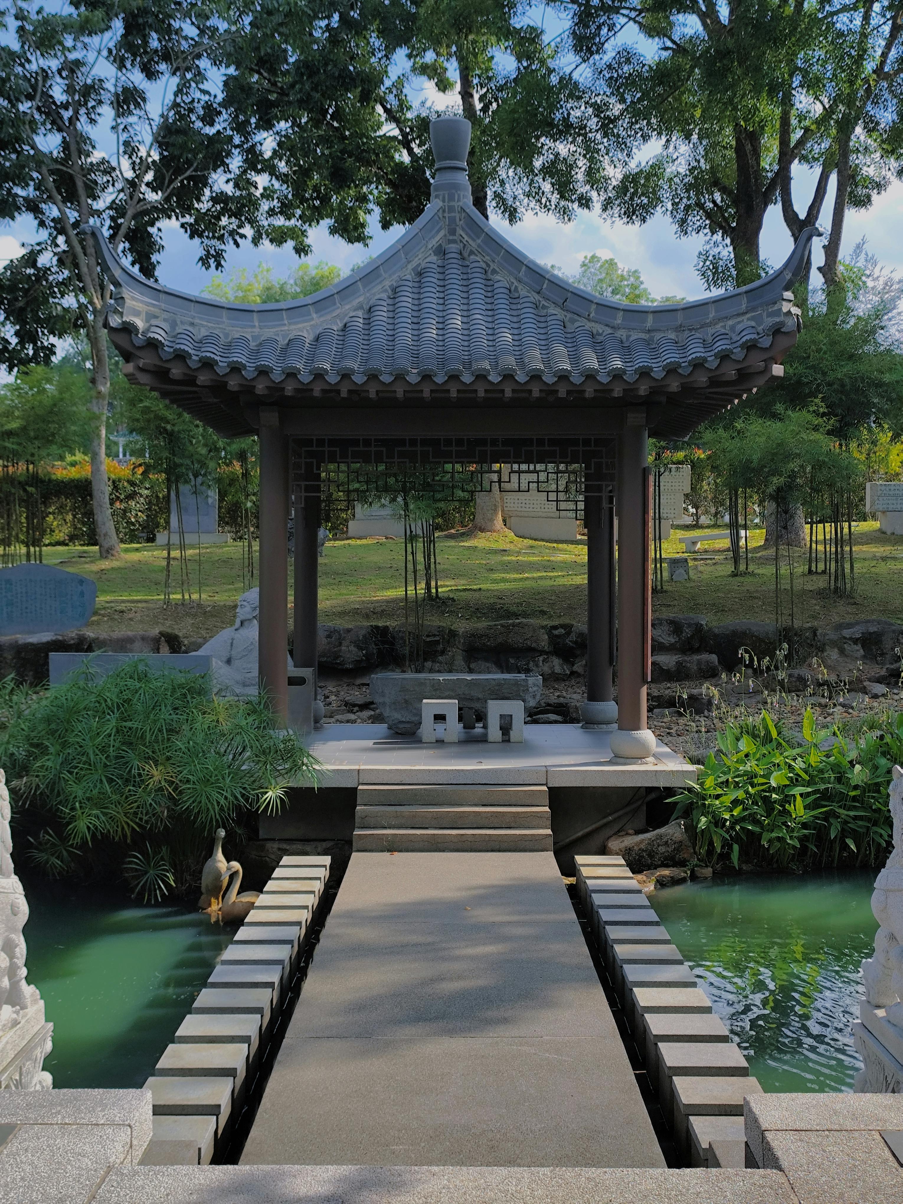 Designer meditation pavilion showcasing innovative architecture