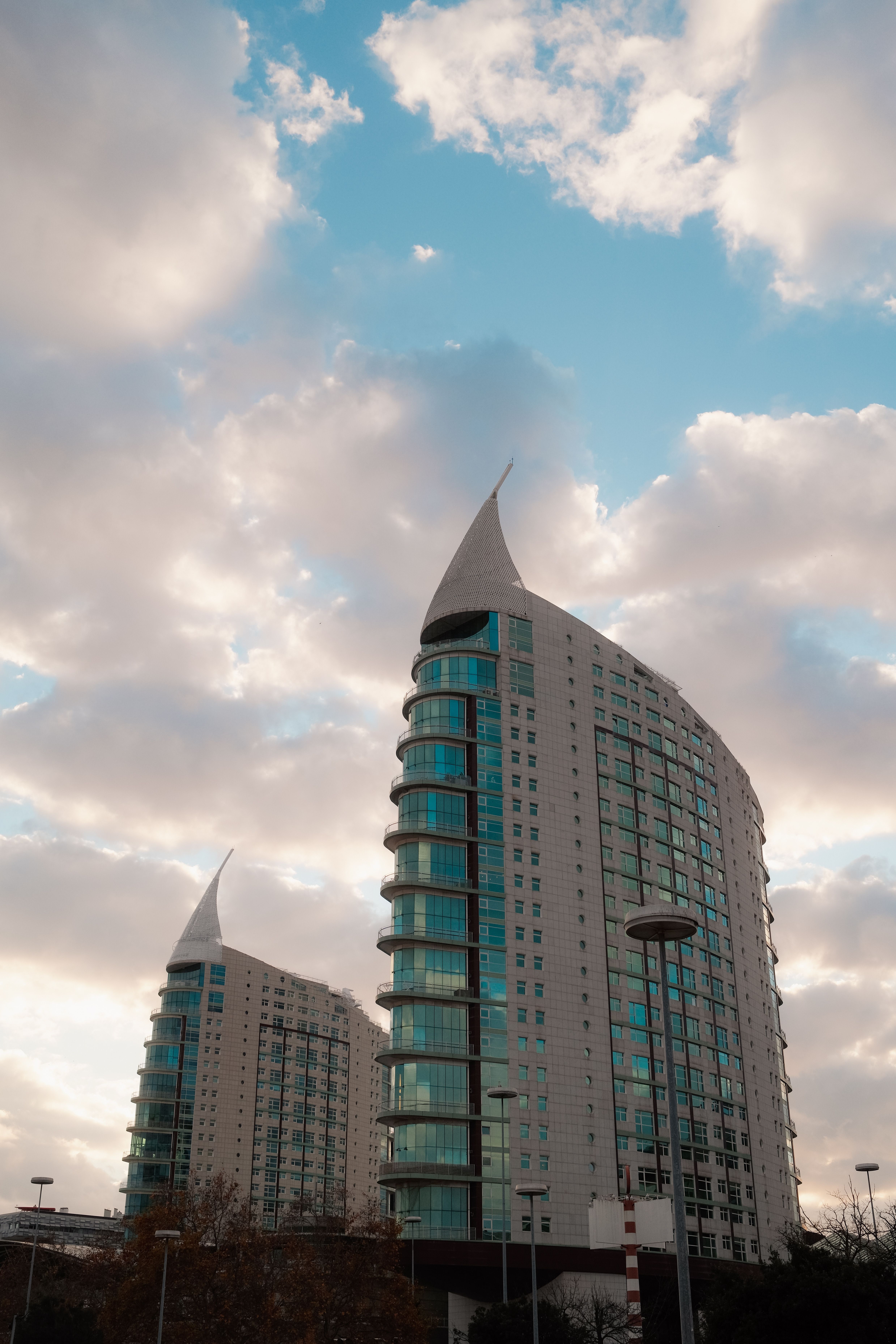 Modern Sail-shaped Buildings Under Cloudy Sky · Free Stock Photo