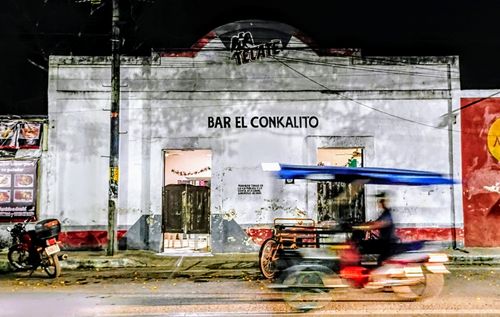 Free Bar El Conkalito. The local Mexican Cantina in a small town. Yucatan. Stock Photo
