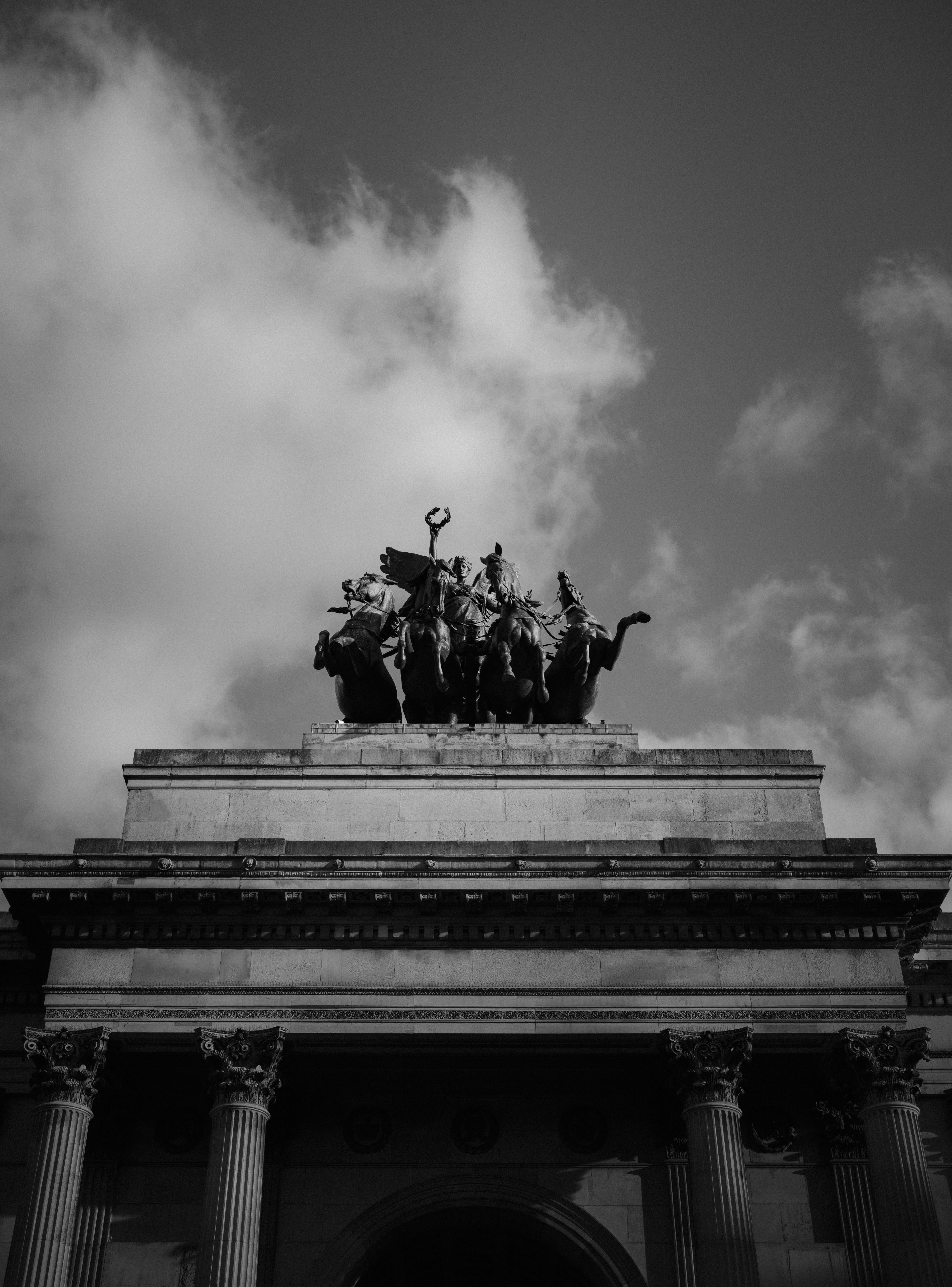 Dramatic Black and White Monument Photograph · Free Stock Photo