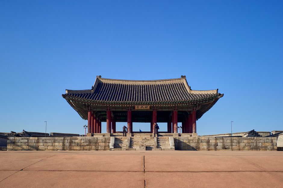 ancient Korean palace ruins