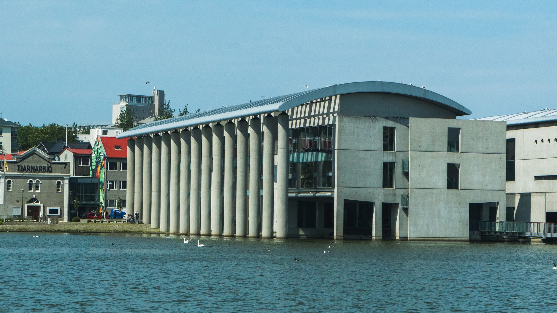 İzlanda'nın başkenti Reykjavik'in genel görünümü