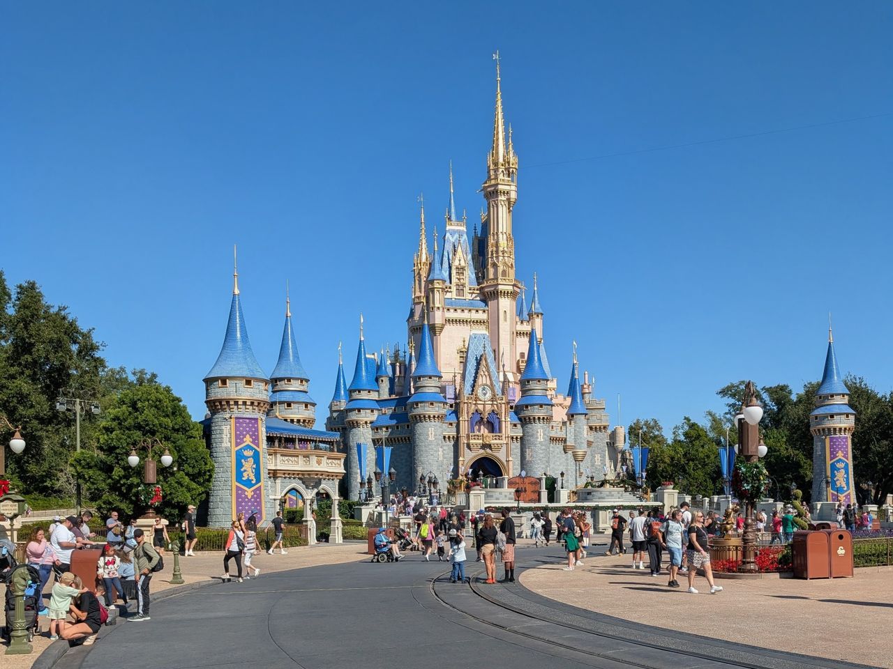 cinderella castle at walt disney world s magic kingdom florida surroun