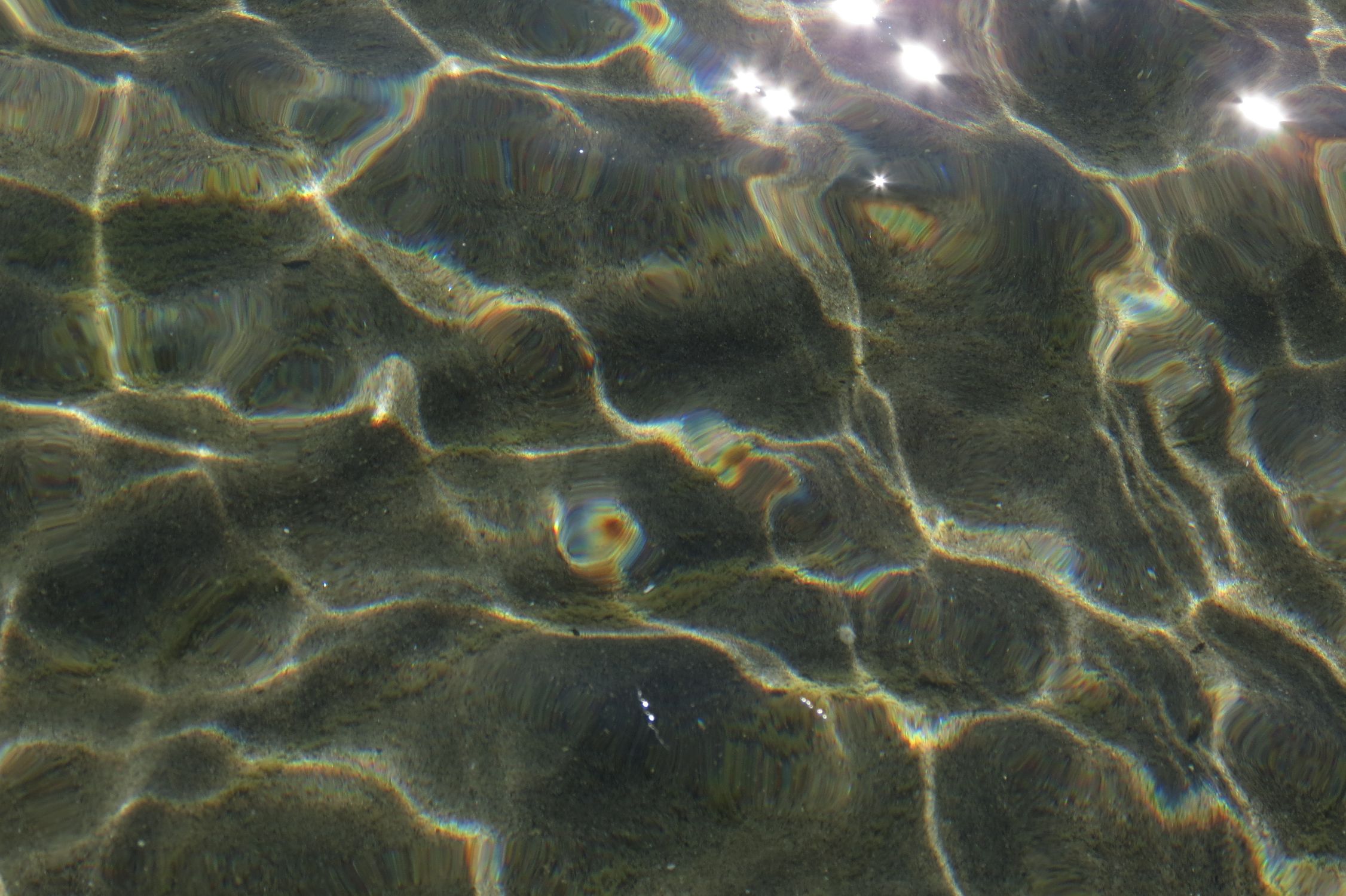 Abstract Water Surface with Sunlight Reflections · Free Stock Photo