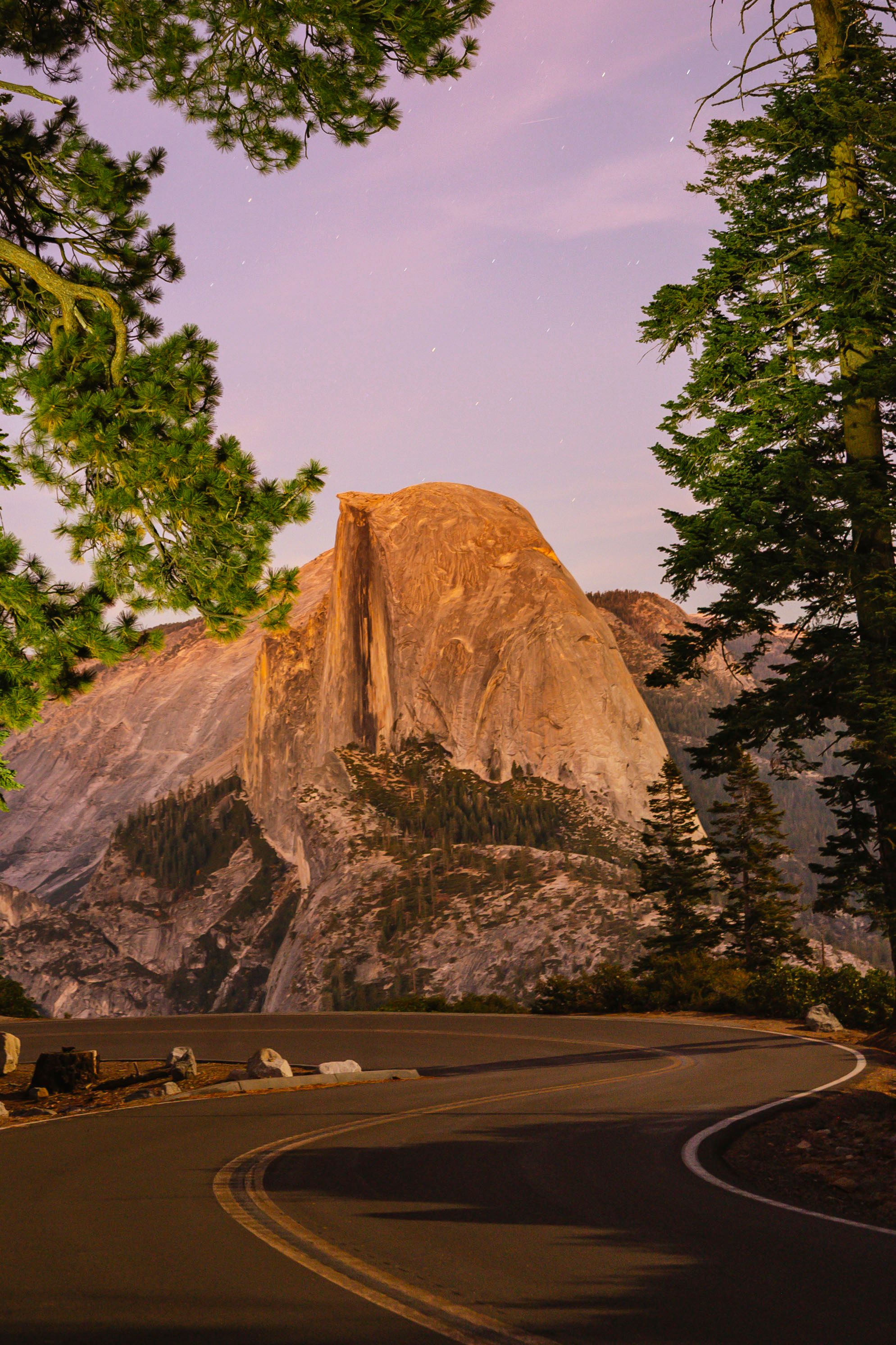 Sunset View of Half Dome in Yosemite National Park · Free Stock Photo
