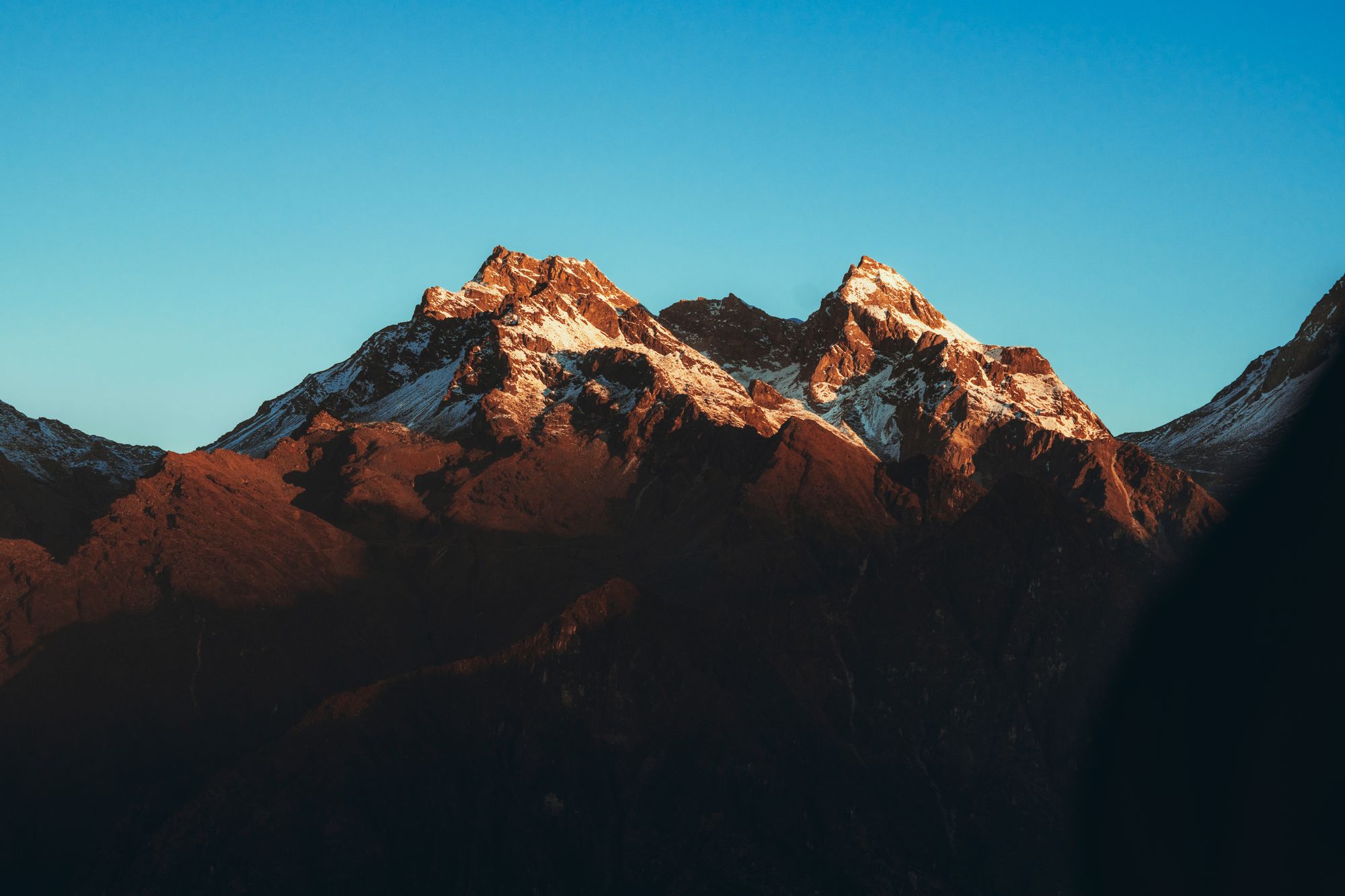 Cinematic Himalayan landscape at dusk
