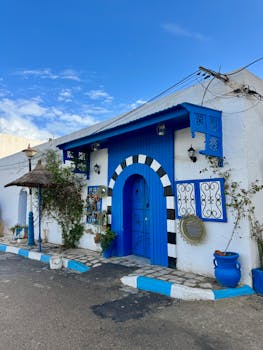 Niebieskie drzwi w Sidi Bou Said