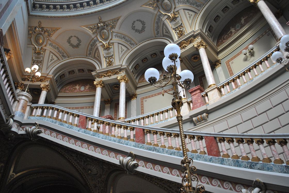 Ornate Interior of Historical Building Staircase · Free Stock Photo