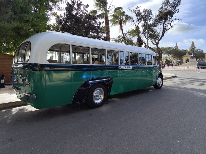 Modern intercity bus in Cyprus traveling between cities