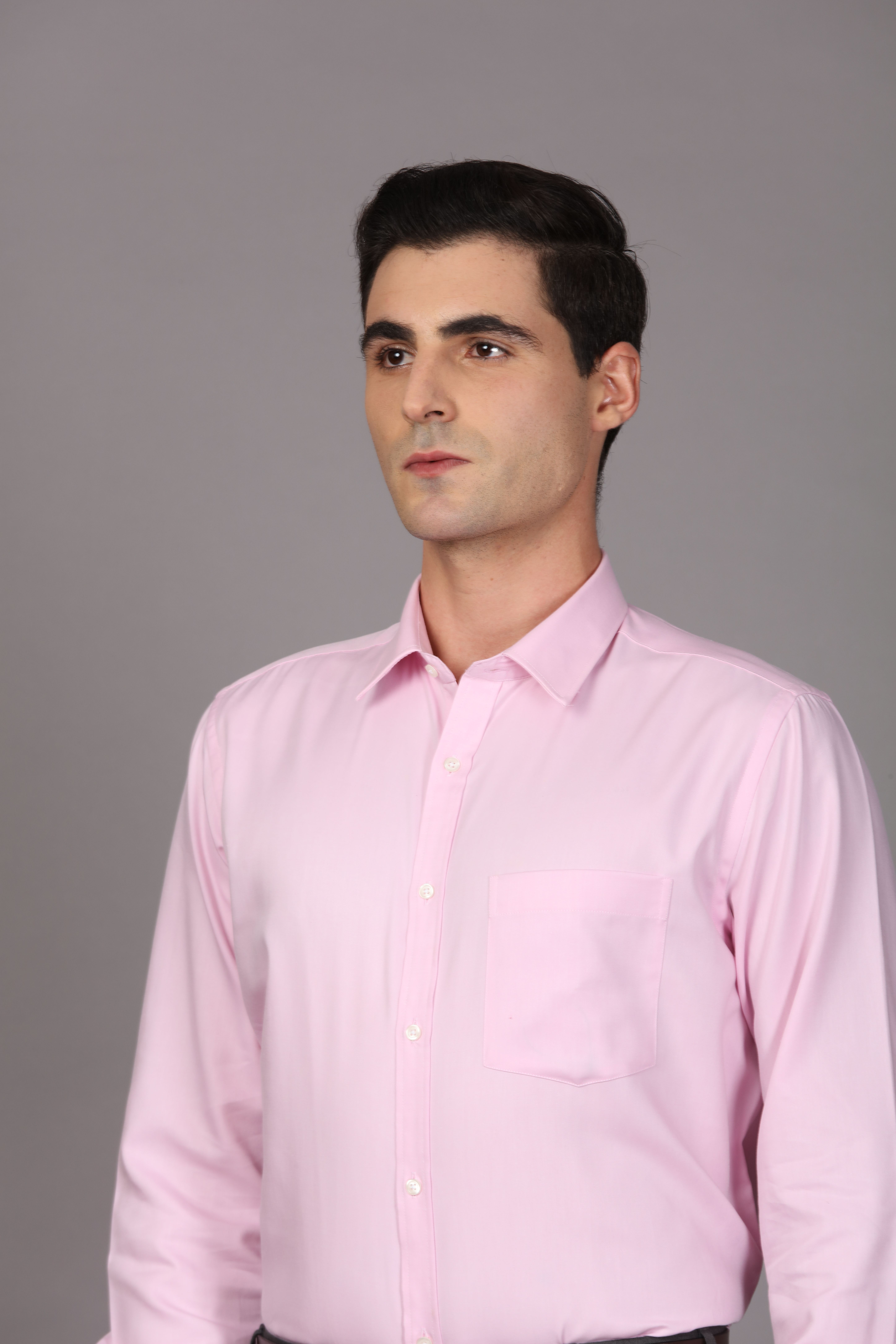 open lace back dress The Black Tux Pink Shirt - Pink Oxford Shirt main image 1