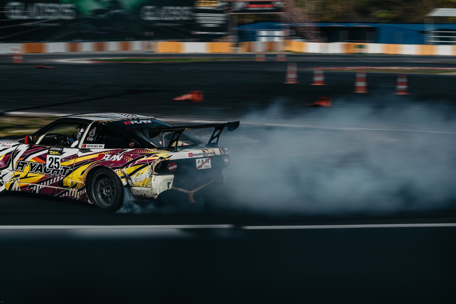 Drifting Back Cars Drifting on the Track · Free Stock Photo
