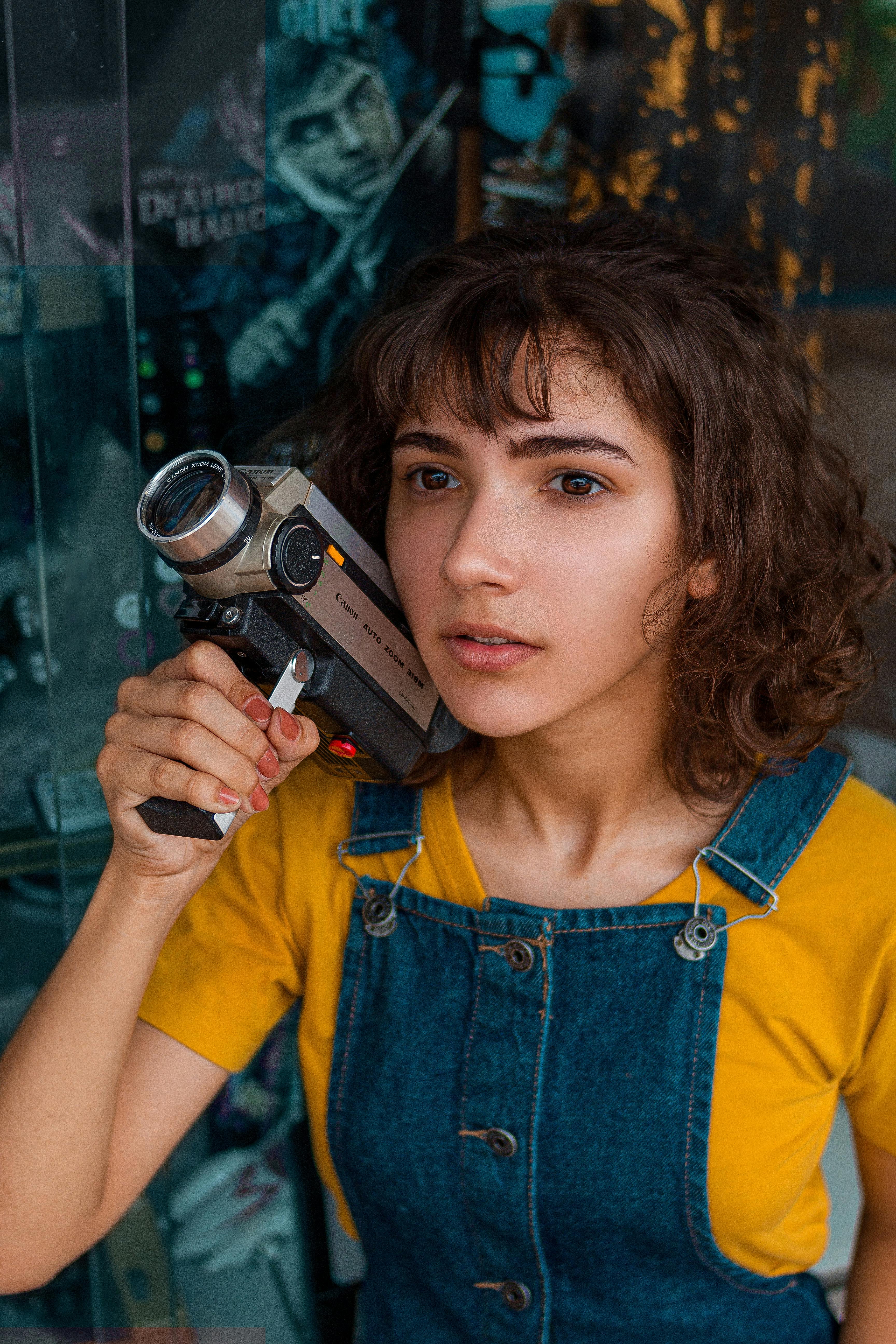 Photo Of Woman Holding Video Camera · Free Stock Photo