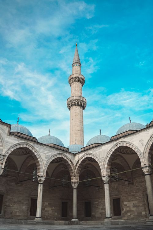 Free Explore the majestic Ottoman architecture of a historic mosque in Istanbul. Stock Photo