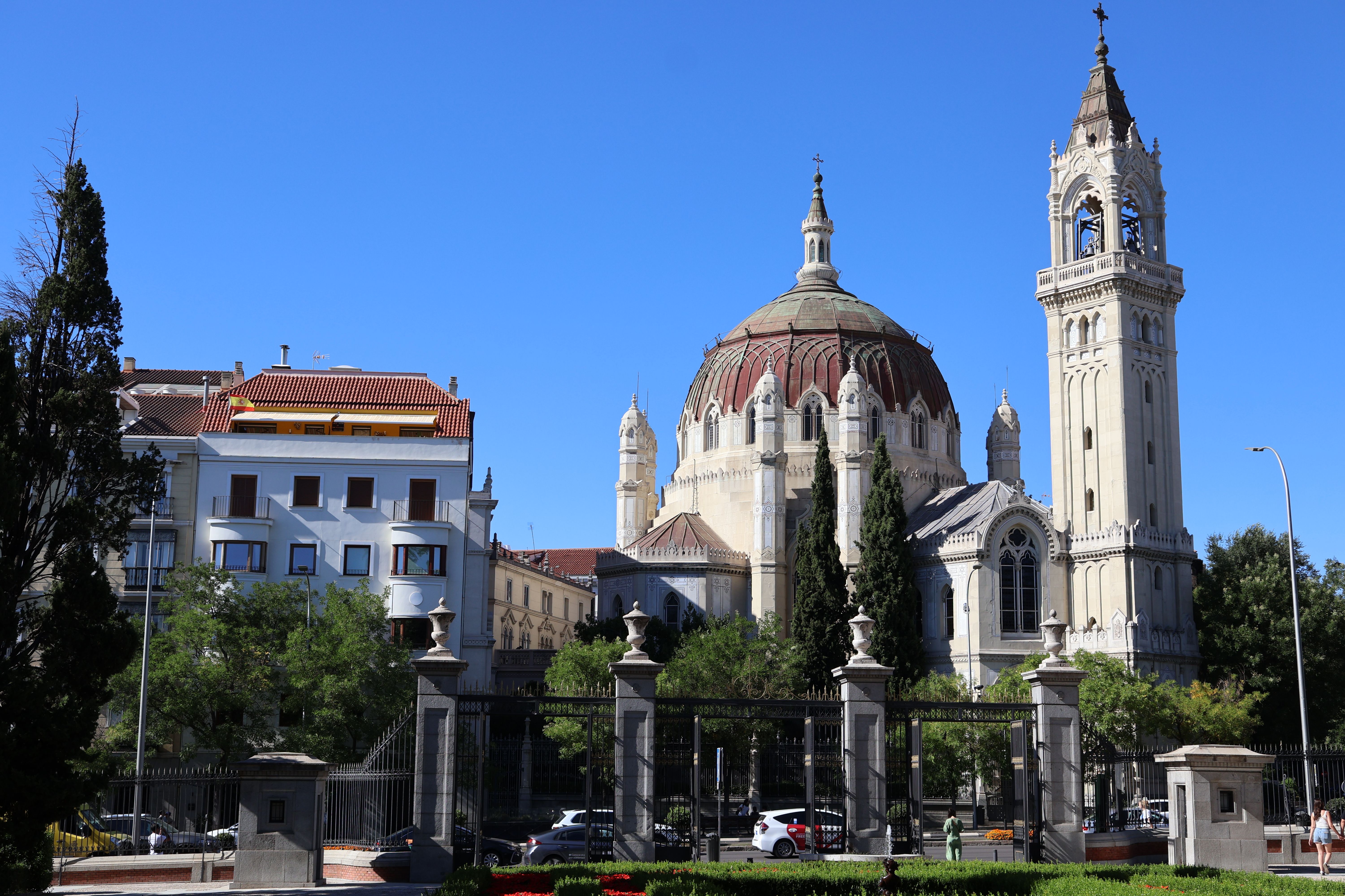 Stunning architectural landmark against a bright blue sky, showcasing historic design.