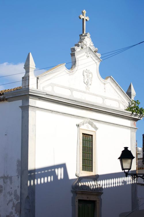 Free Elegant church facade in Olhão, Portugal showcasing classic architecture. Stock Photo