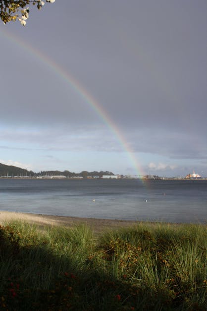 Free stock photo of Baltic Sea, rainbow