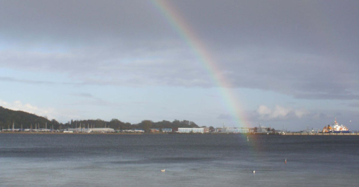 Free stock photo of Baltic Sea, rainbow