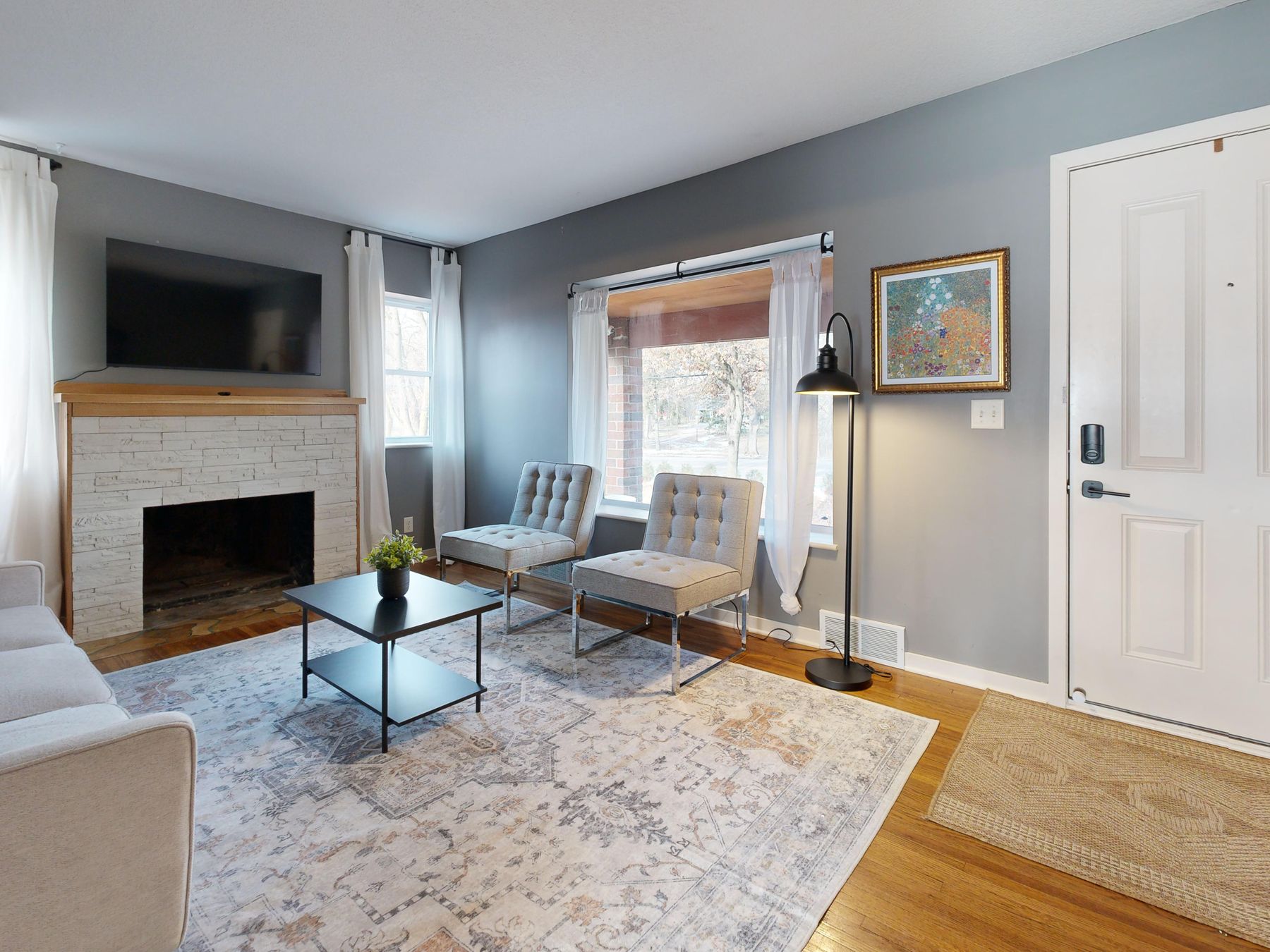 Plastering and Skimming in Petersham — careful masking before painting begins