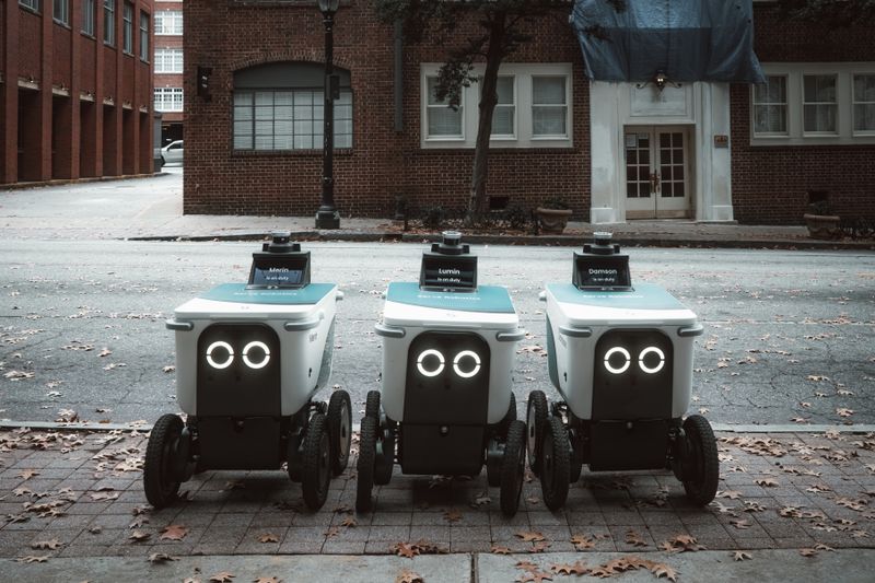 Autonomous delivery robots on campus