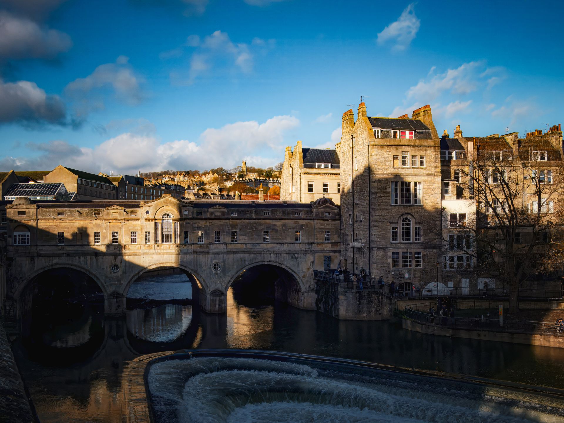 Bath cityscape showing Georgian architecture and the Abbey