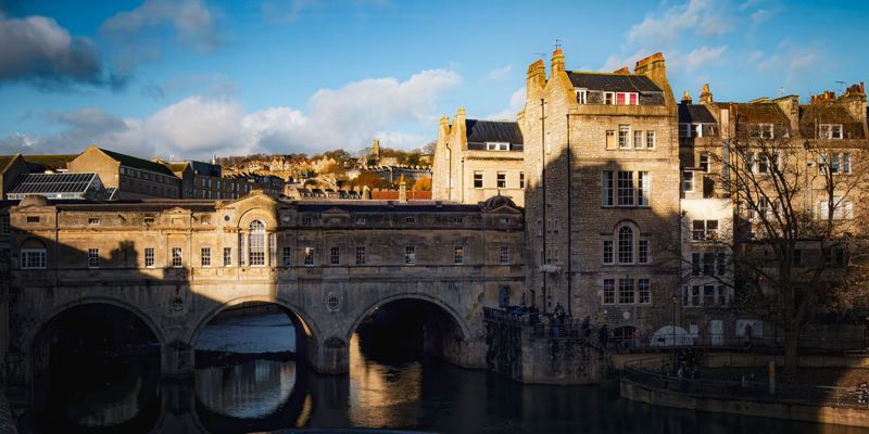 El puente Pulteney y el río Avon, en Bath