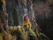 Scenic Cliffside Walkway in Rugged Landscape