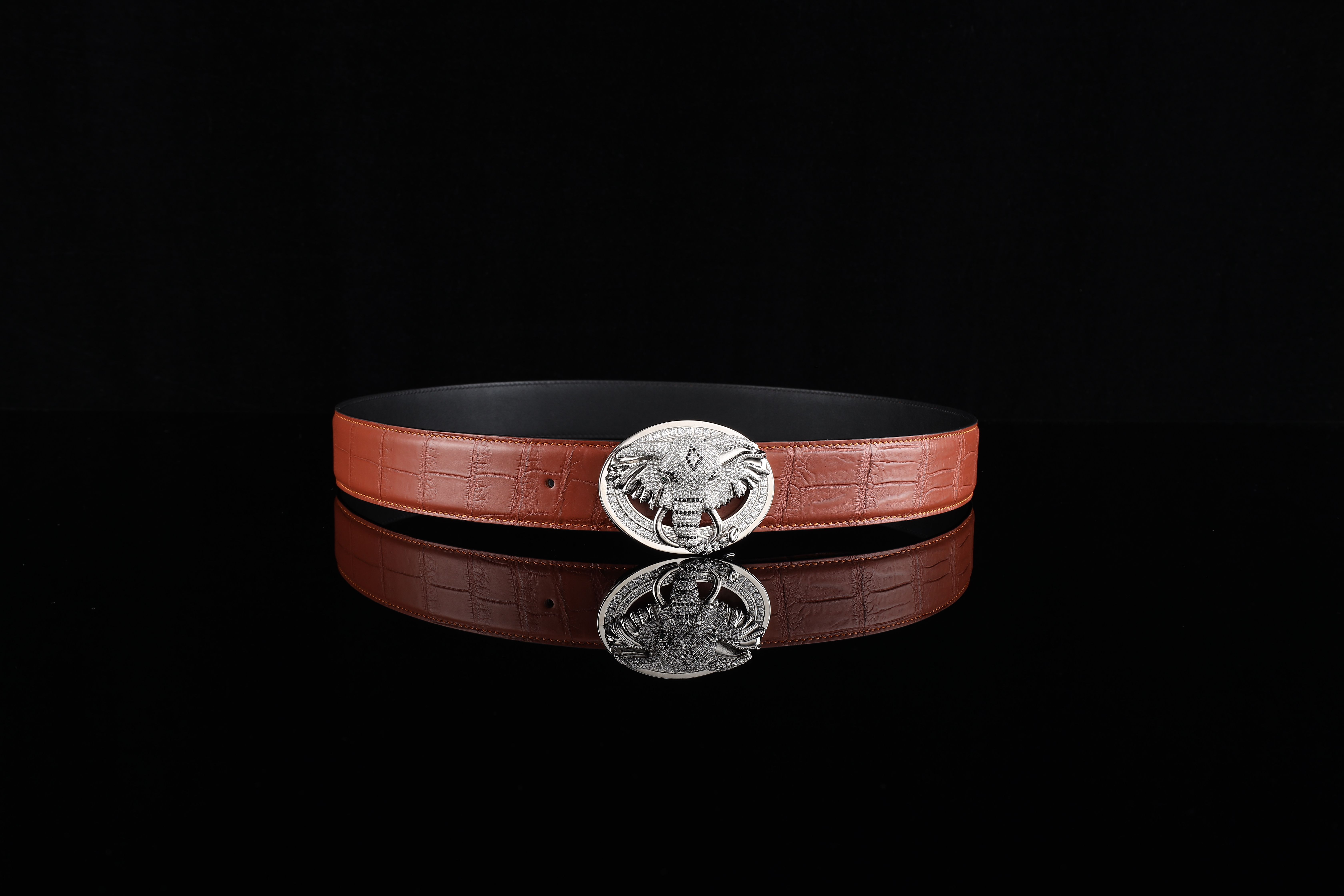 Ceinture Cuir Marron Jacob Cohen vêtements premium