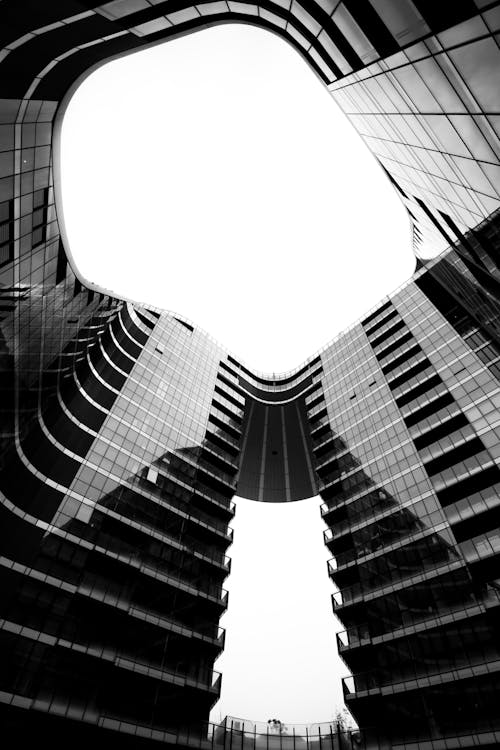 Low Angle Photography Of A Building With Glass Windows