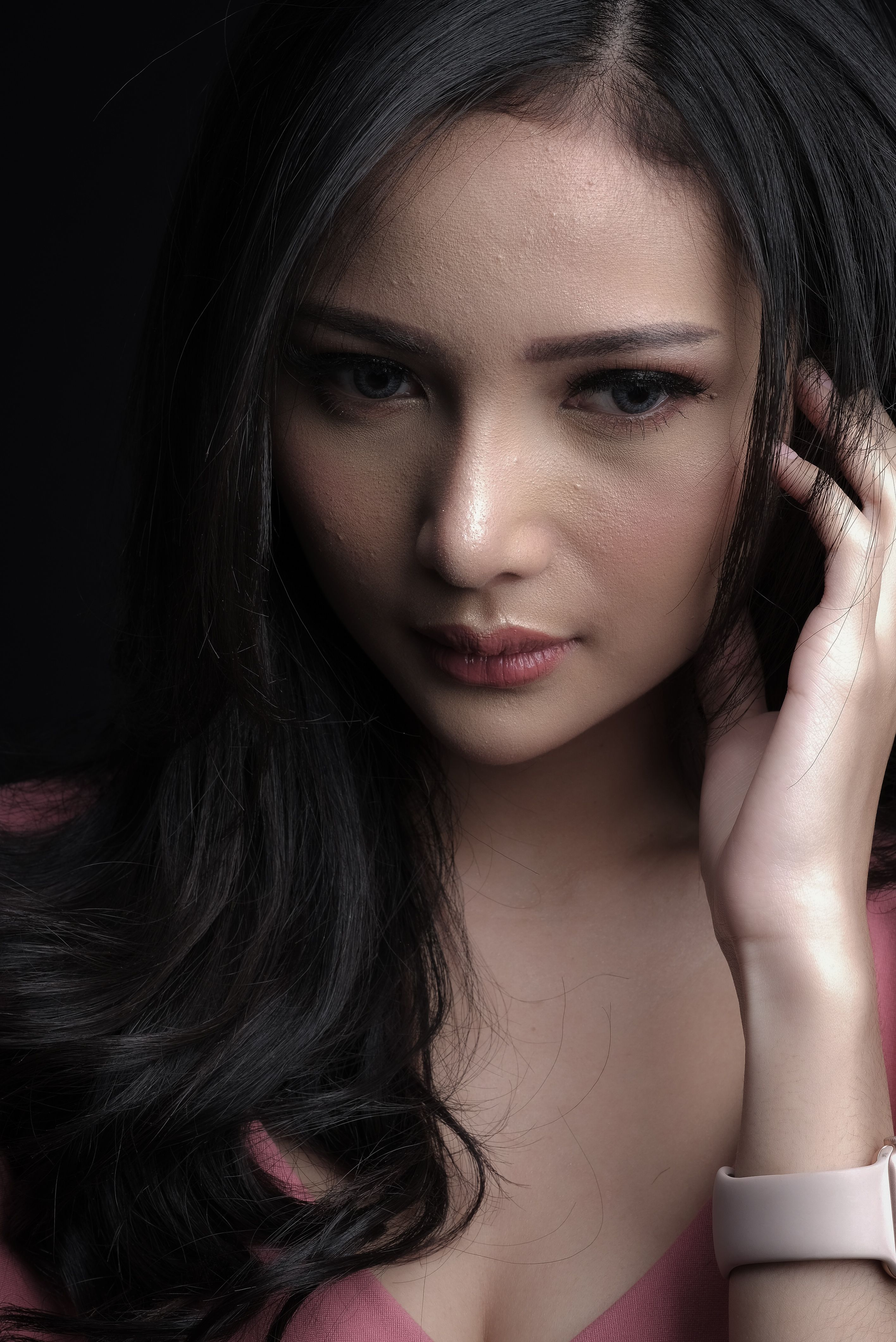 Elegant Portrait of a Thoughtful Woman