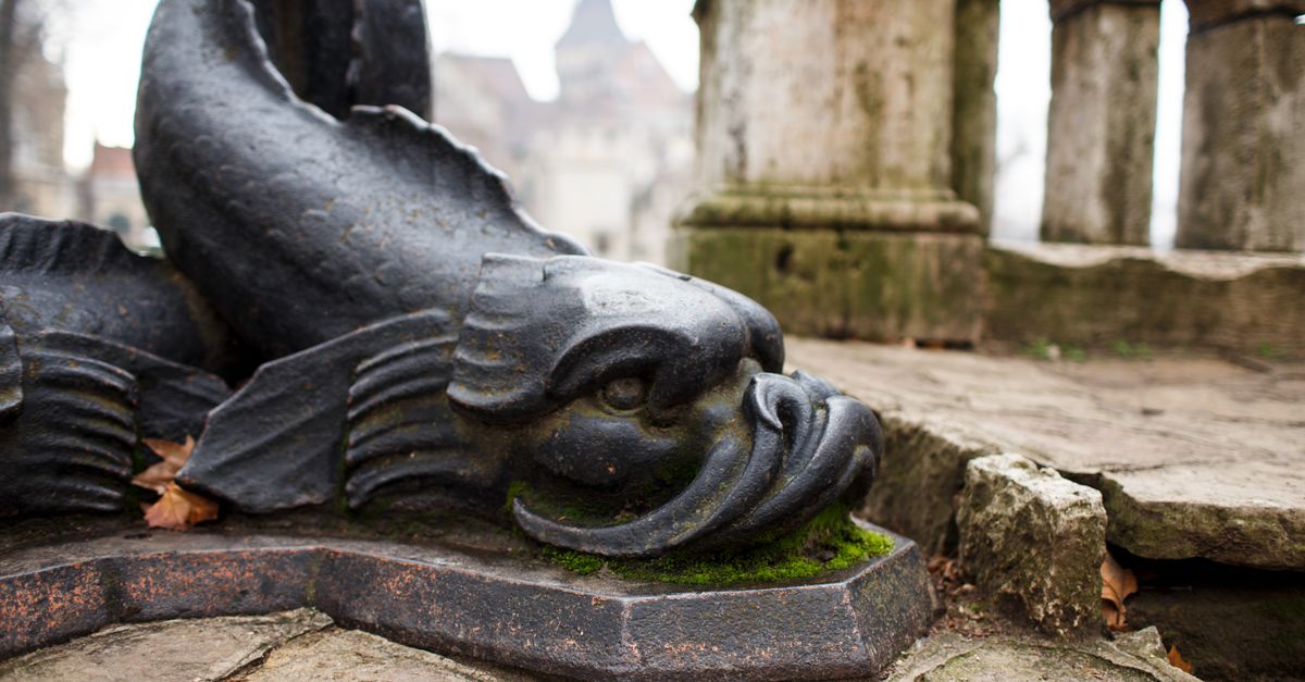 Fish Statue Rip Close-up of Ornate Stone Fish Sculpture in Park · Free Stock Photo
