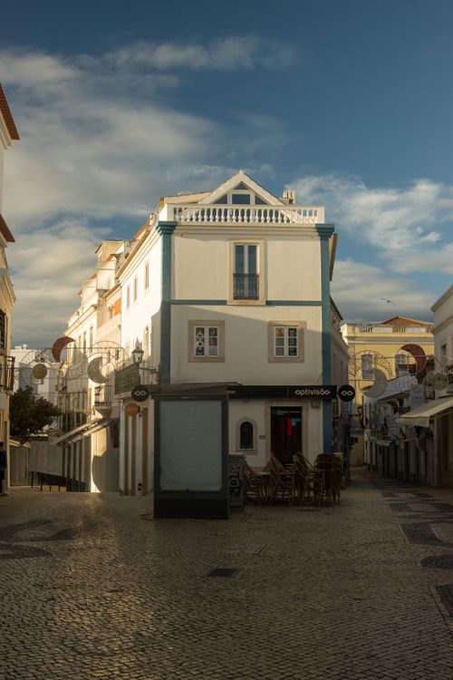 Free Historic architecture in the quaint streets of Lagos, Portugal's old town. Stock Photo