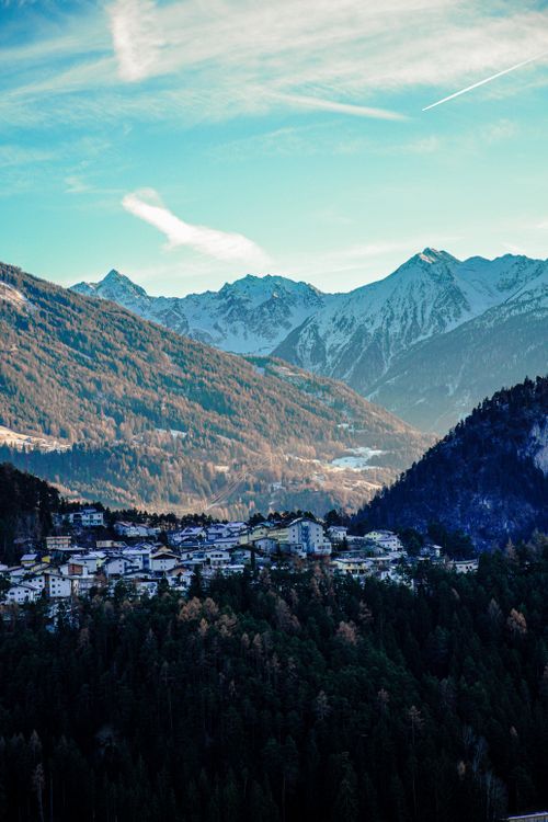 Scenic View of Imst with Alpine Mountains · Free Stock Photo