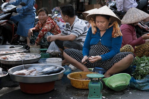 Free stock photo of asian food, asian hat, asian woman