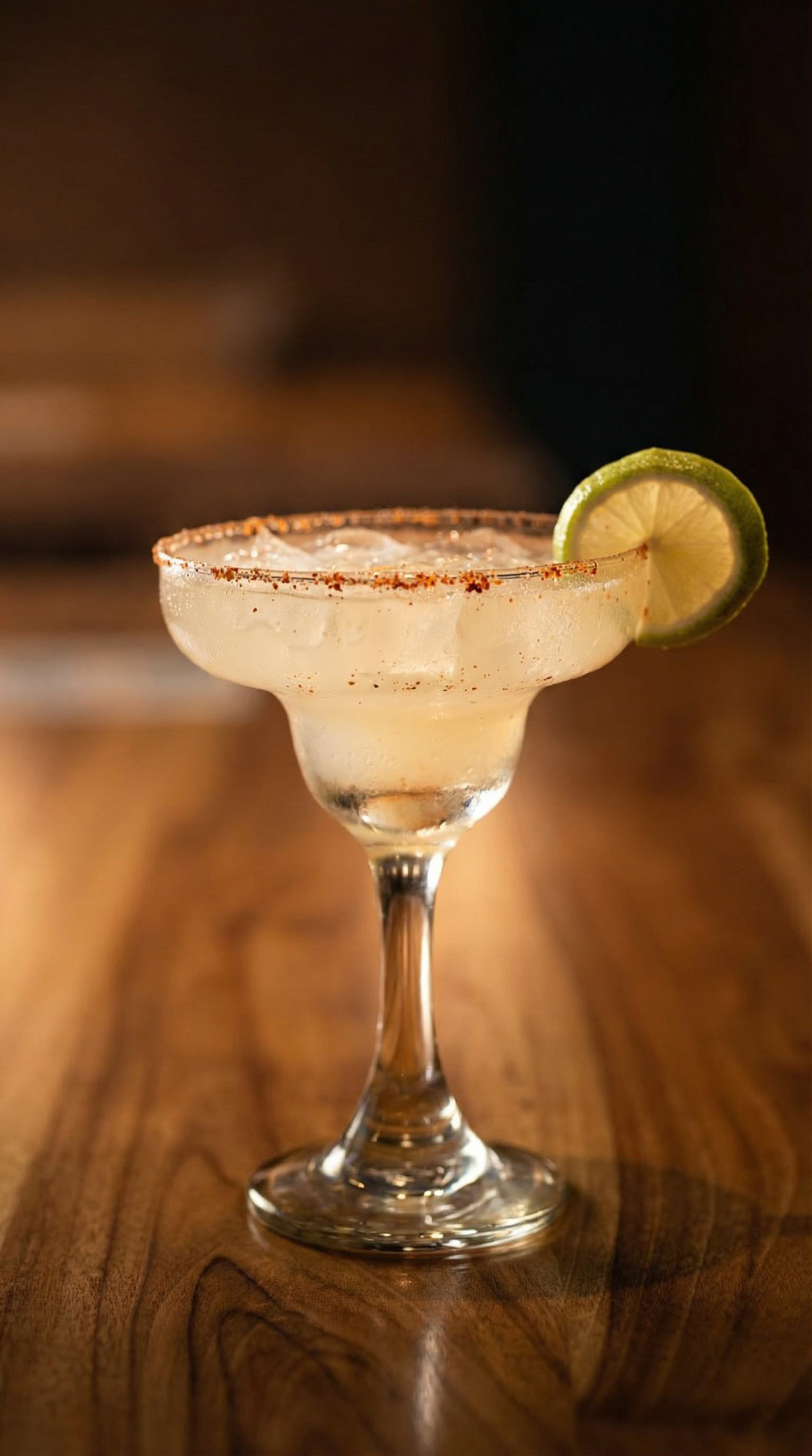 Margarita cocktail med lime och saltkant