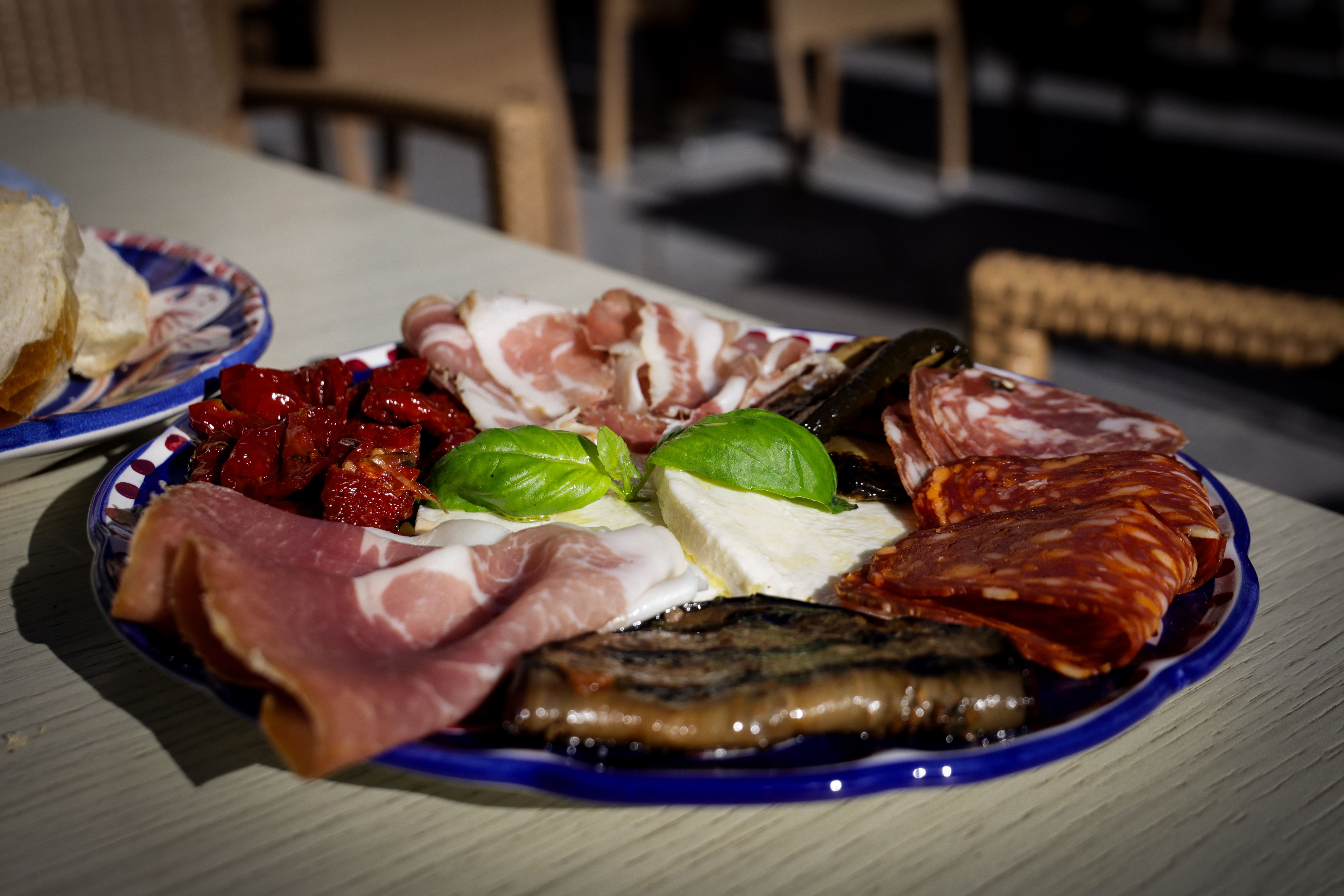 Italian antipasto platter