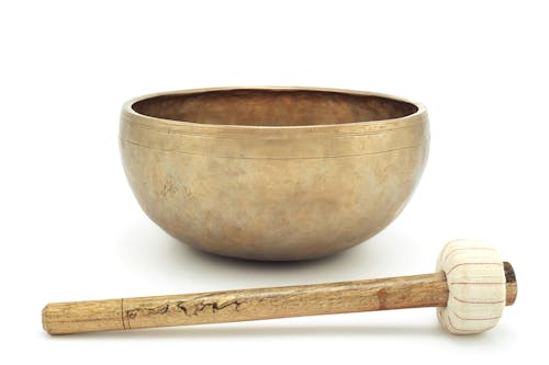 アンティーク歌bowl, チベットの歌bowl, チベット人の無料の写真素材