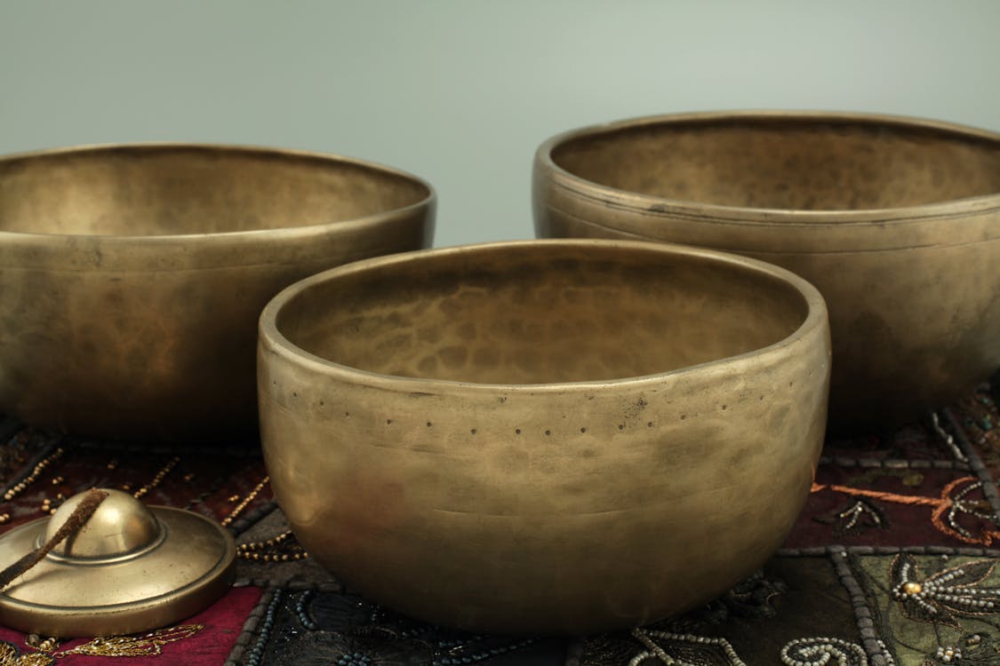 Free Close-up Photography of Bronze Bowls Stock Photo