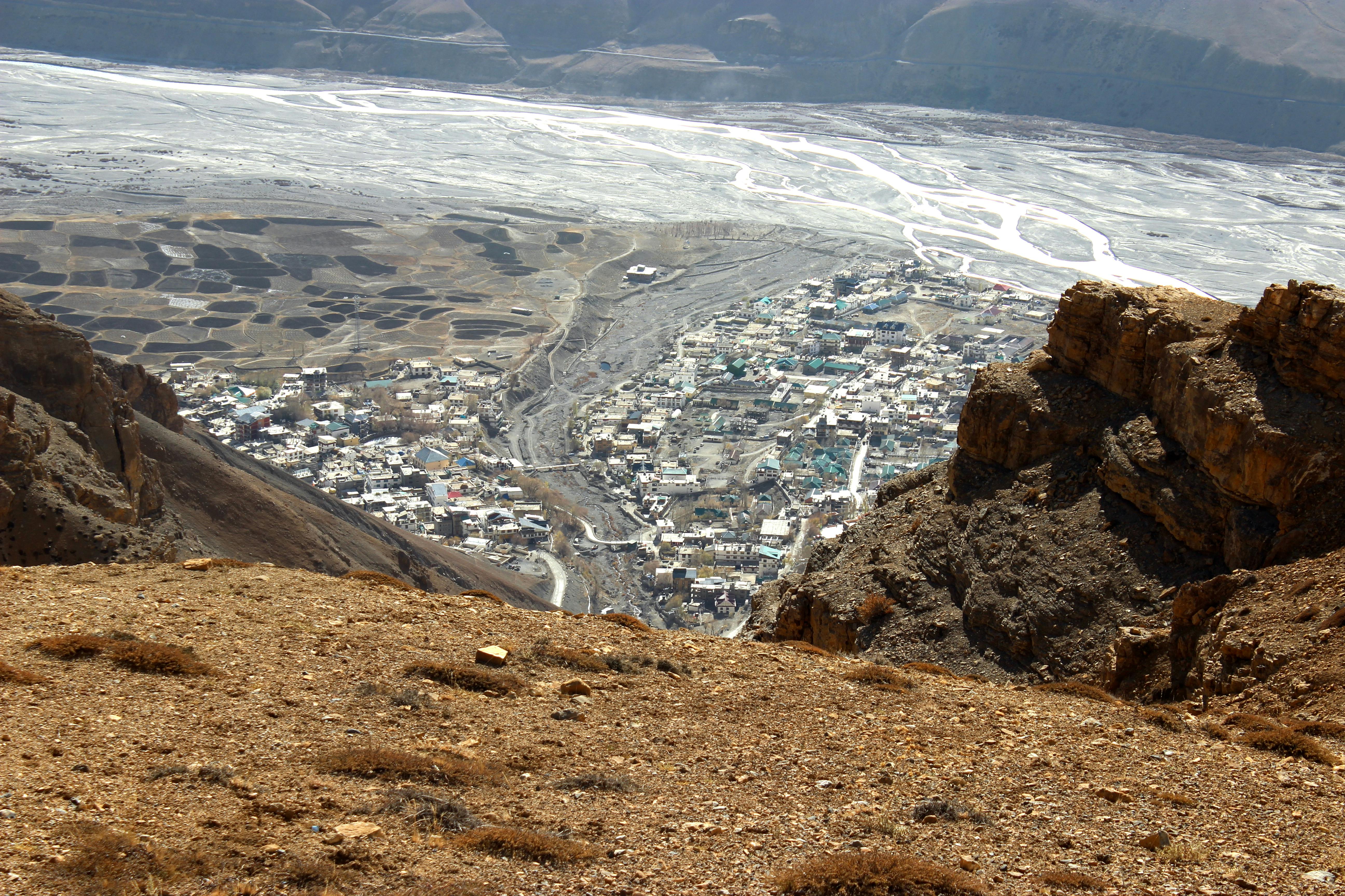 Kaza seen from top