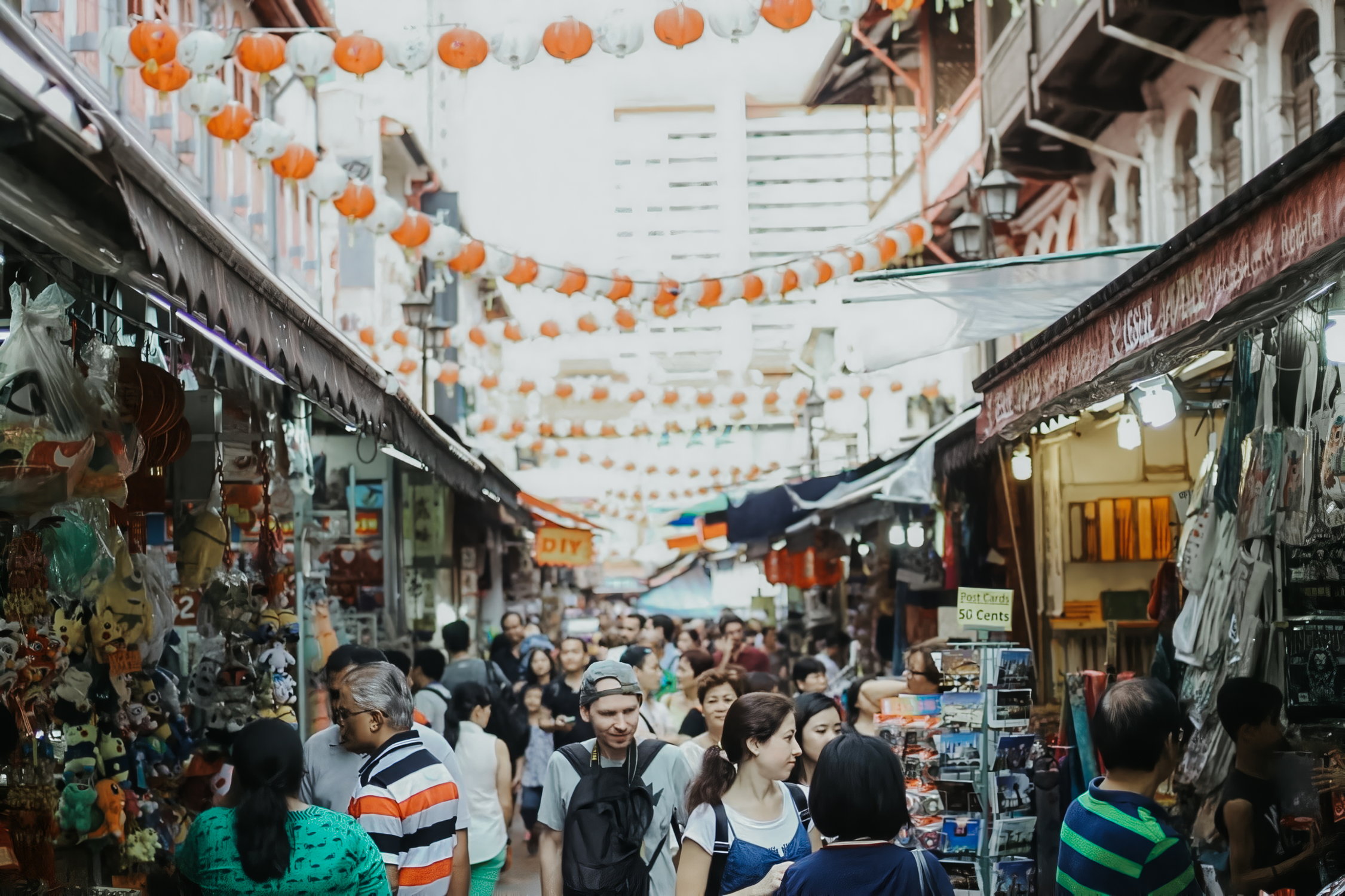 Chinatown Singapore bustling street