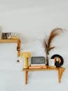 Vintage Styled Shelf Decor with Retro Elements