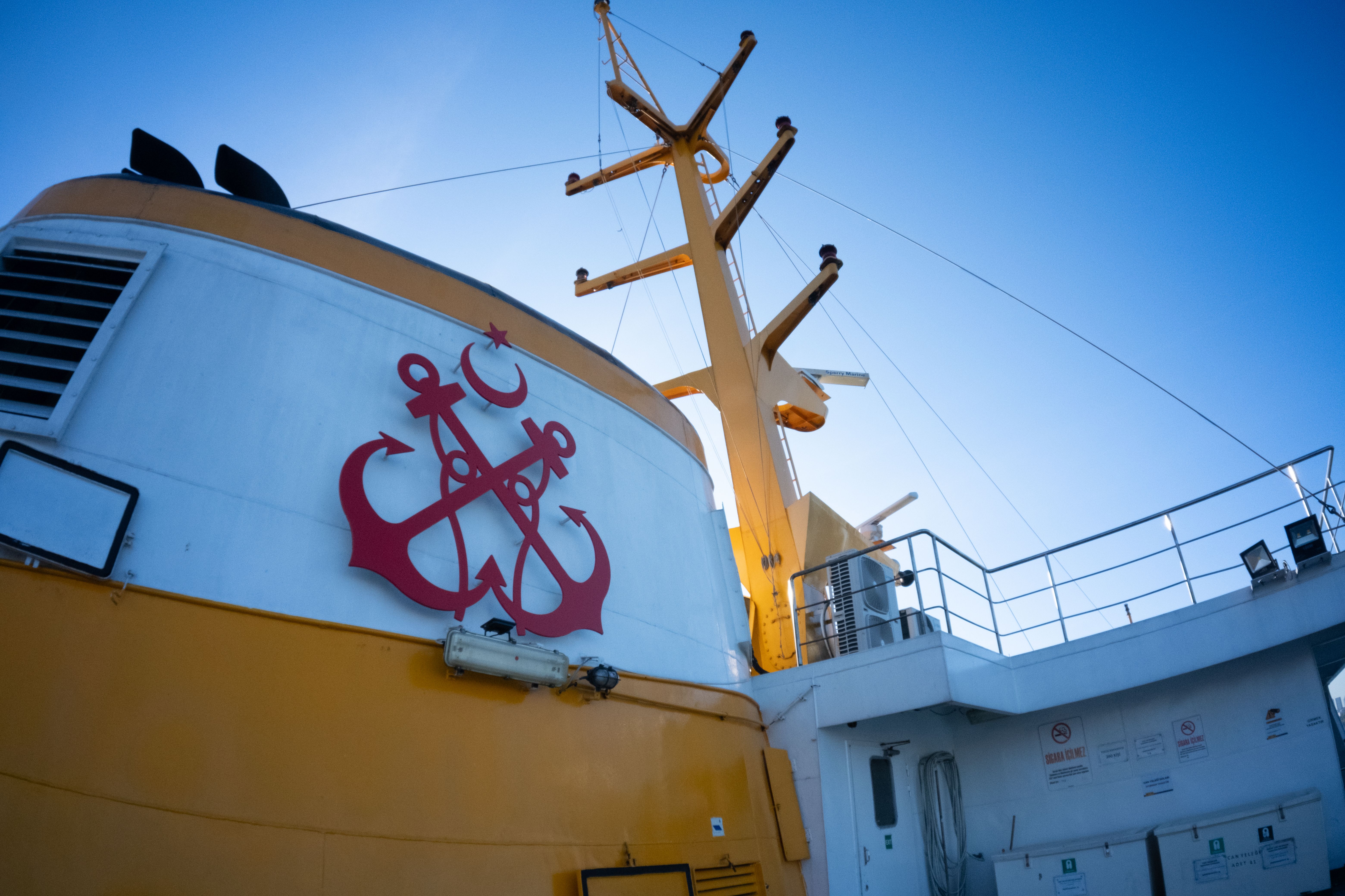 Blue Star Ferry departing from Piraeus port in Greece